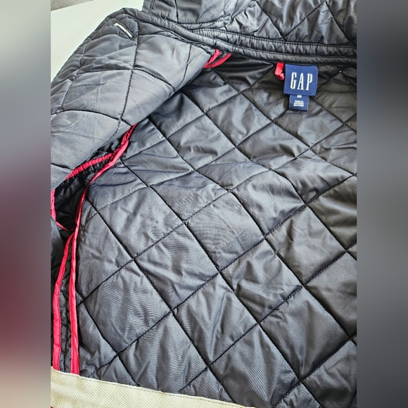 Gap Lightweight Quilted Jacket Womens Black Puffer Button Pockets XS - Picture 6 of 16